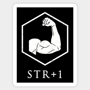 Strength +1 - inverted Sticker